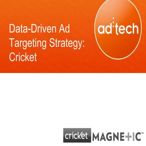adtech SF 2012 Startup spotlight data and targeting magnetic