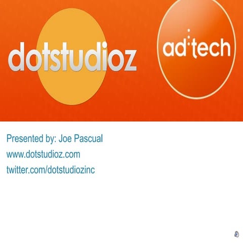 adtech SF 2012 Startup spotlight new video platforms dotstudioz