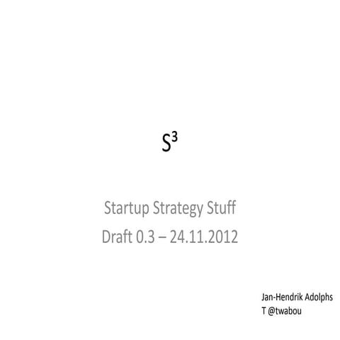 Startup strategy1