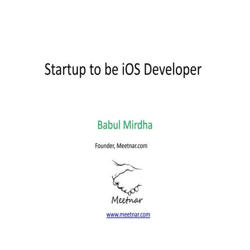 Startup to be iOS developer | PDF