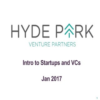 Intro to Startups and VC