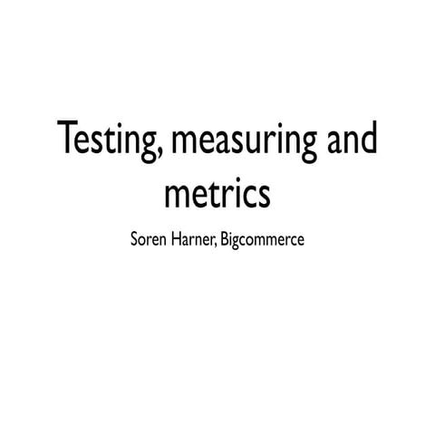SaaS and Product Metrics