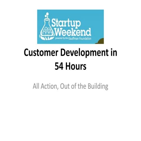 Startup weekend introduction