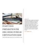 Start Your Preparation for OMG OCEB2 FUND100 Certification Exam Start Your Preparation for OMG OCEB2 FUND100 Certification Exam