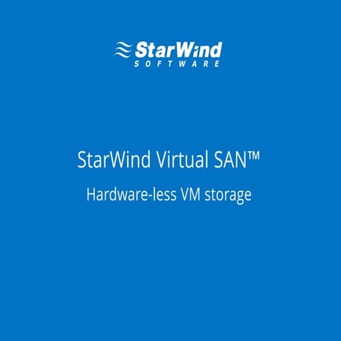 StarWind_V_SAN_product_presentation | PPT