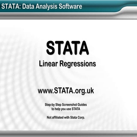 STATA - Linear Regressions