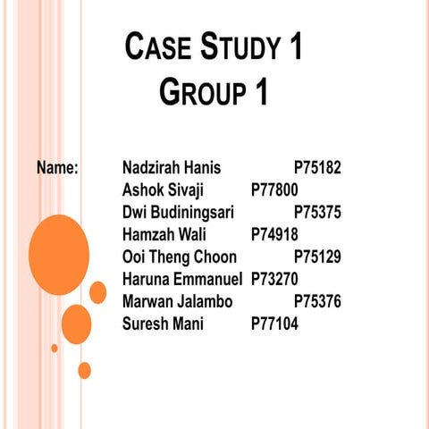 Case study using one way ANOVA