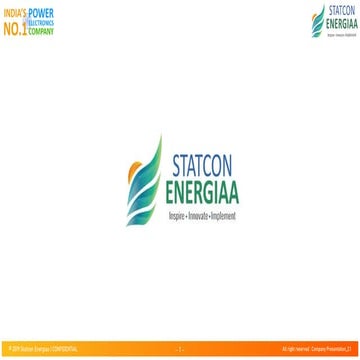STATCON ENERGIAA_Company Presentation _ EN _ Sep _ 2020