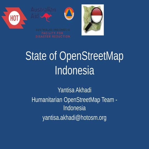 State of OpenStreetMap Indonesia