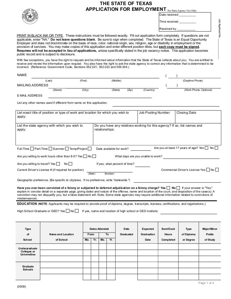 State application