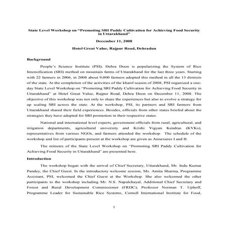 State  Level  Symposium  Uttarakhand 2008