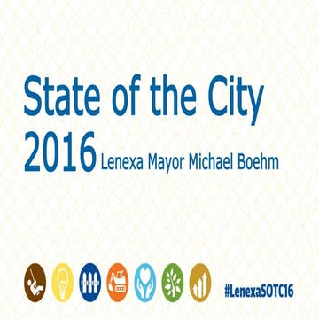 State of the city 2016 powerpoint