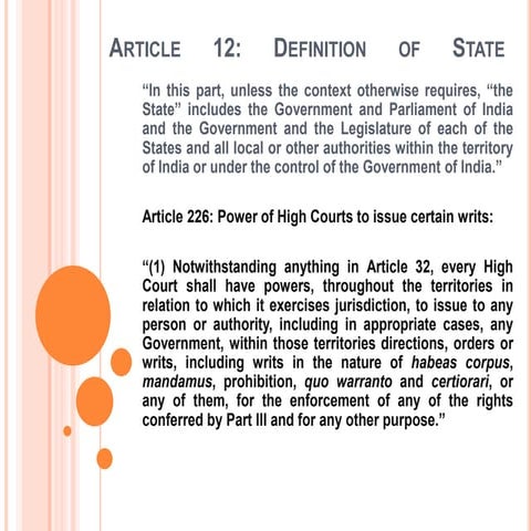 Article 12: State (Definition of State)