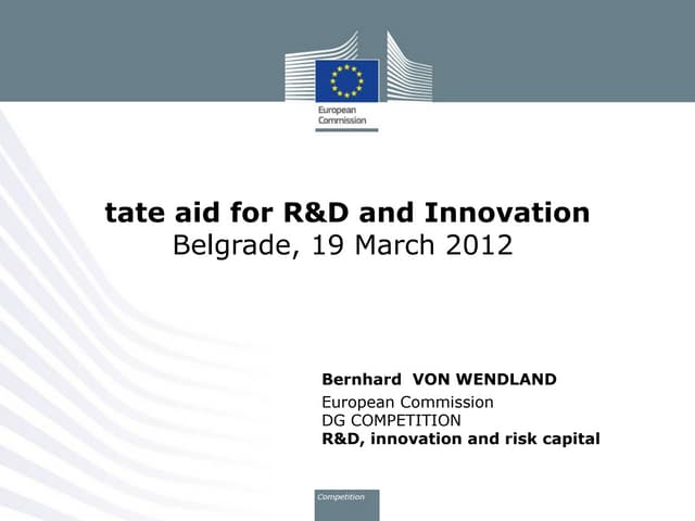 State Aid Rules - EU Commission