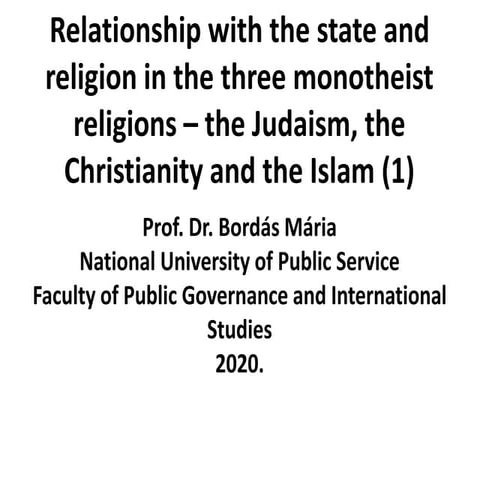 State and religion (1)   2020 (1)