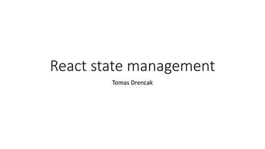 State management in react applications (Statecharts)