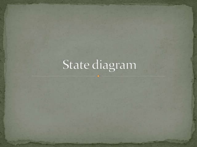 State diagram