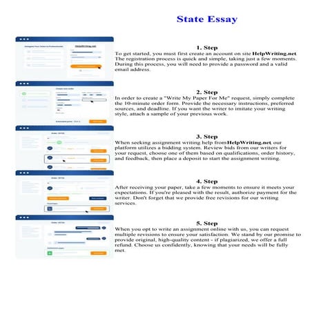 State Essay. Online assignment writing service.