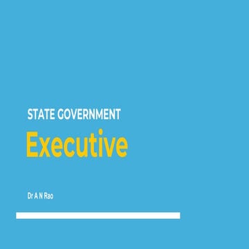 Governor - Powers and Functions 