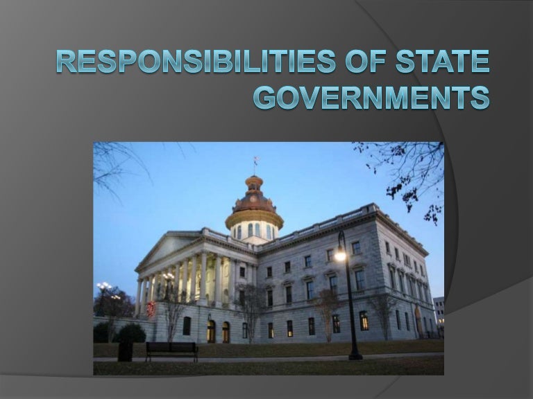 State Government Responsibilities