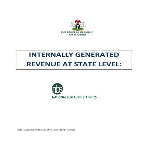 State Internally Generated Revenue Tables in Nigeria
