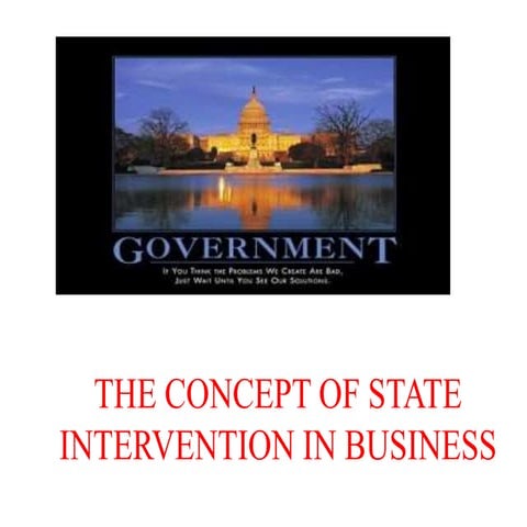 State intervention in india