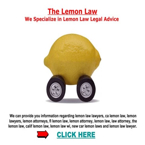 State Lemon Law