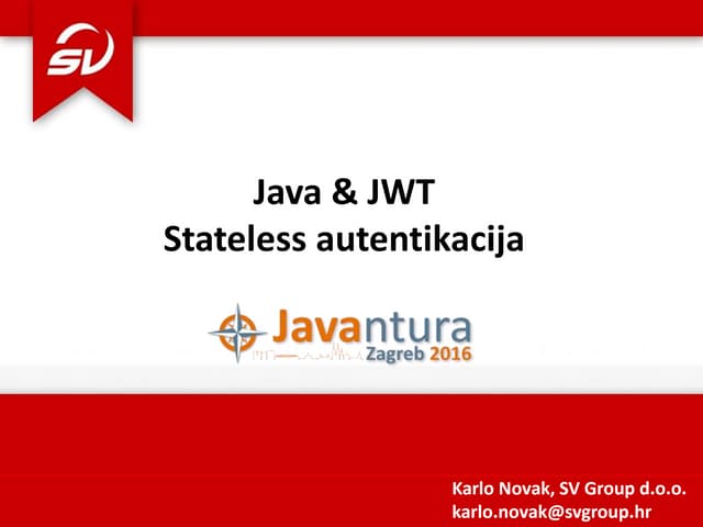 Java & JWT Stateless authentication