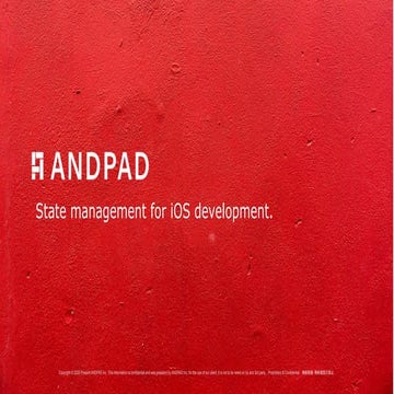 State management for ios development