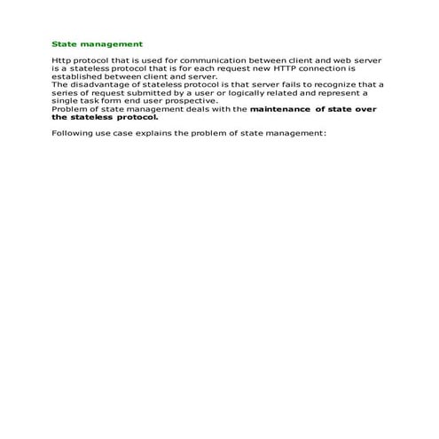 State management servlet | DOCX