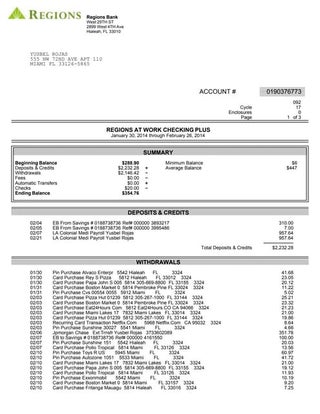 Wells Fargo Bank Statement | PDF