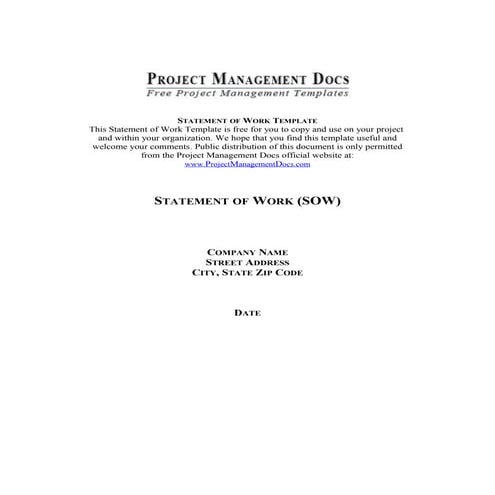 Statement of-work