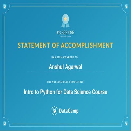 Intro to Python for Data Science Course | PPT