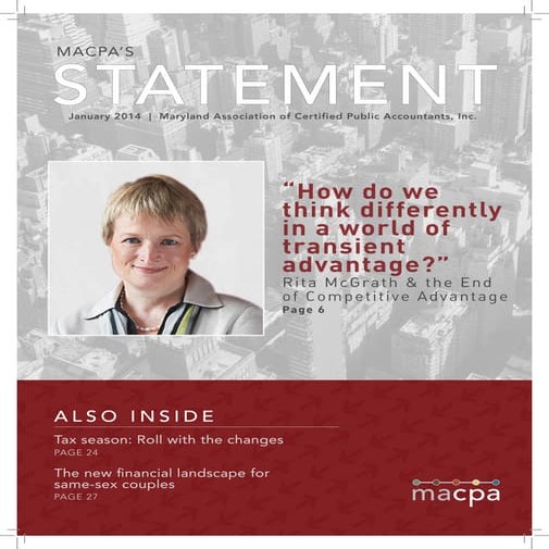 Find your Competitive Edge in 2014 featuring Rita McGrath - The End of Competitive Advantage