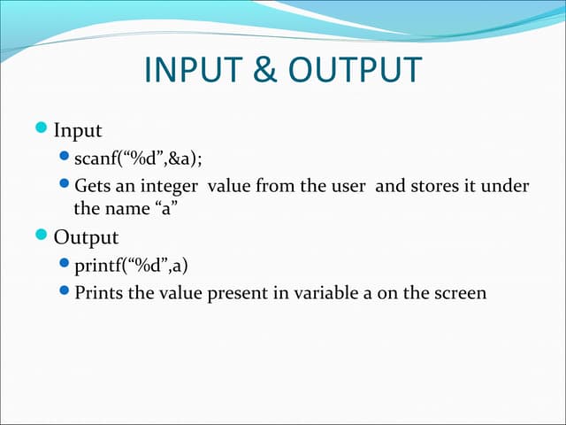 Statements in C
