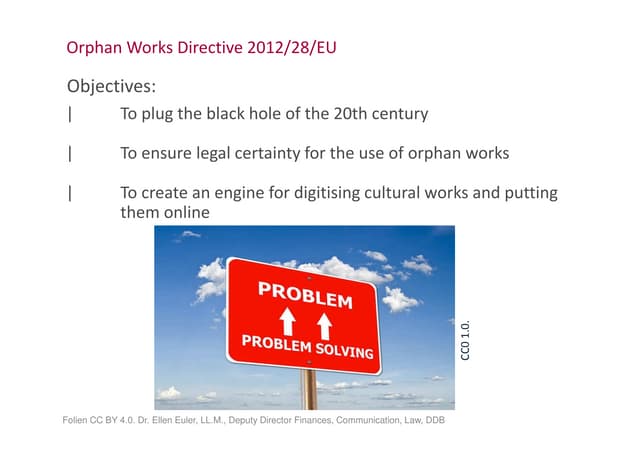 Impacts of the Orhan works Directive