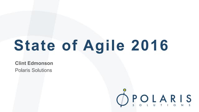 State of agile 2016
