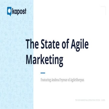 [Webinar] The State of Agile Marketing