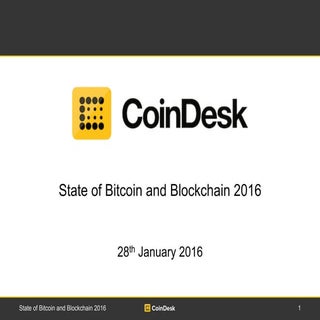 State of Bitcoin and Blockchain 2016