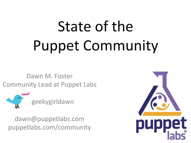 State of the Puppet Community (Jan ...