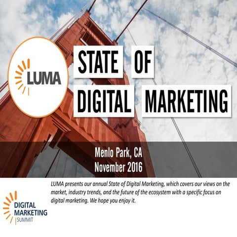 LUMA's State of Digital Marketing at DMS West 16