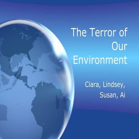State Of Enviroment Presentation
