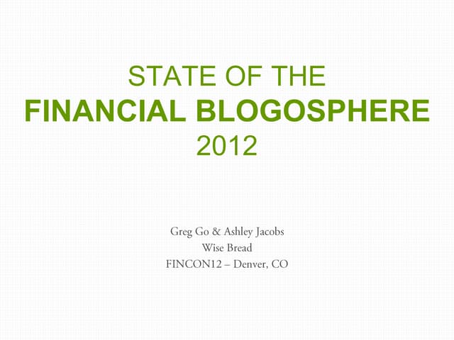 The Official State of the Financial...