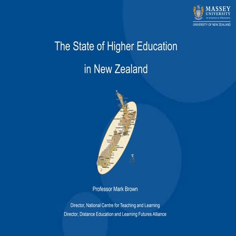 State of Higher Education in New Zealand