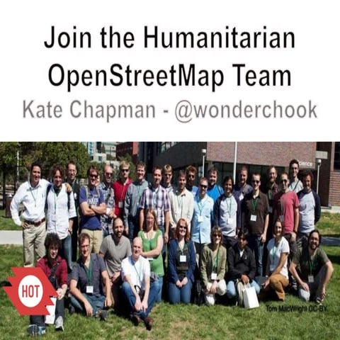 Come Join the Humanitarian OpenStreetMap Team