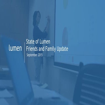State of Lumen Update: September 2015
