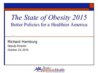 State of Obesity 2015
