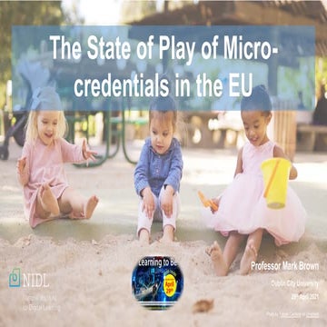 State of Play of Micro-credentials in EU