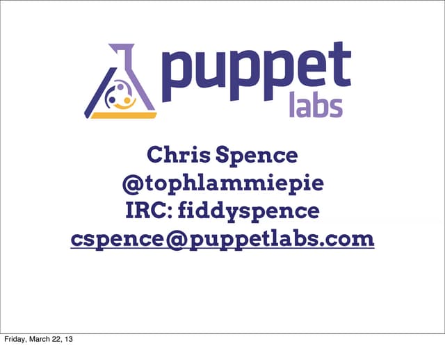 State of Puppet - Puppet Camp Barcelona 2013