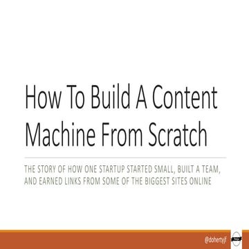 How Startups Can Build A Content Marketing Machine